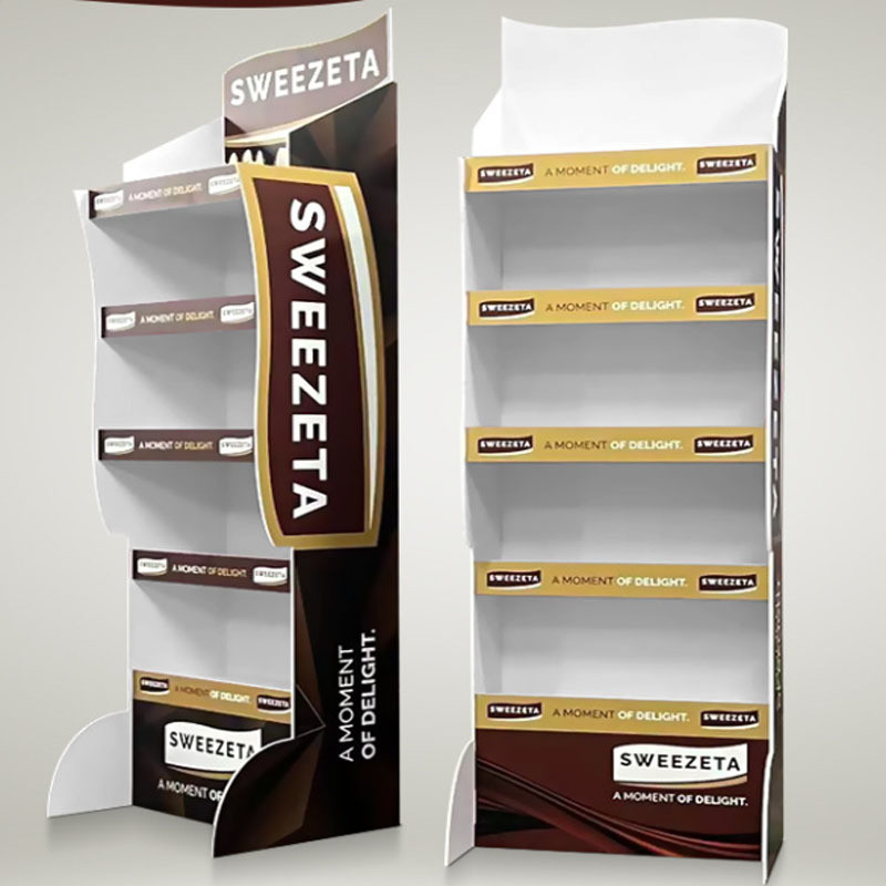 Customized Eco-Friendly Cardboard PDQ Rack for Commercial Sectional Display Furniture