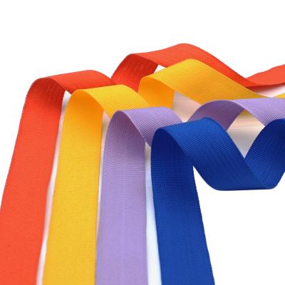 Colored Knitted 1 Inch Nylon Webbing Tape Simple Design Nylon Elastic Webbing