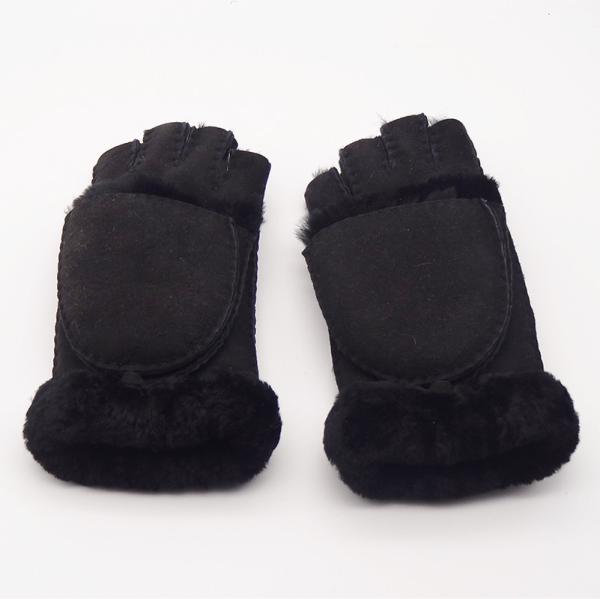 Multifunctional Sheep Skins Leather Mittens Touch Screen With Fingers