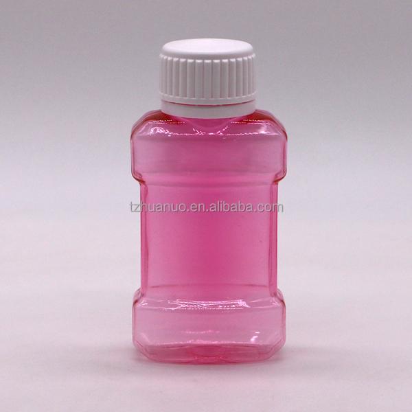 75 мл PET жидкая пластиковая бутылка для полоскания рта для полоскания рта жидкость в индивидуальном цвете