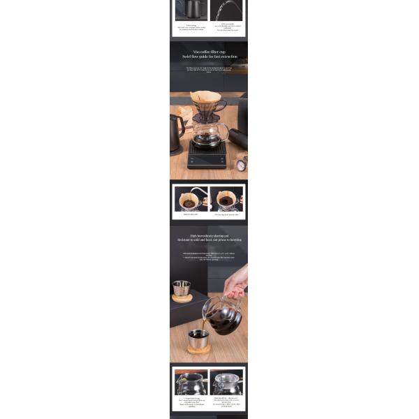 Upgrade Your Coffee Experience with this Glass Coffee Set and Pour Over Coffee Maker