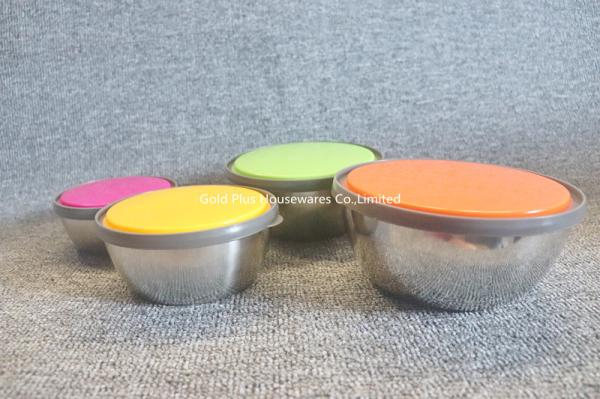 Beautifully shaped natural health reusable mixing bowl large capacity grade stainless steel salad bowl