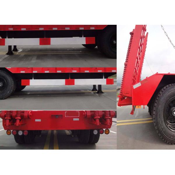 Árboles del transporte 2 45 toneladas del 13m del equipo de camión de remolque pesado con la cama baja