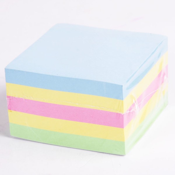 Hot sale factory price 500sheets 75mm square 5 color self-adhesive office sticky note