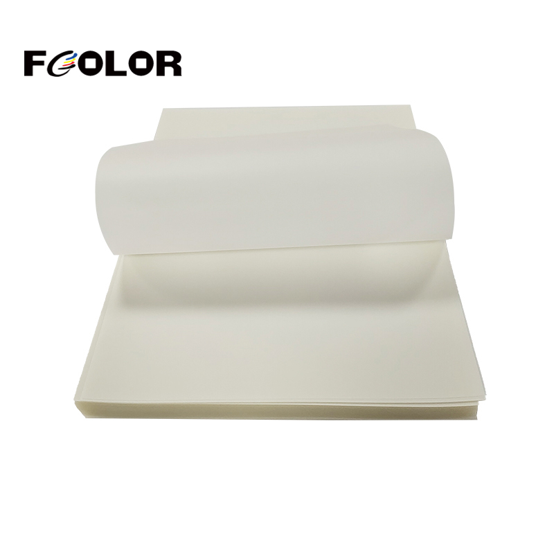 FCOLOR A3 DTF Film Supplies PET DTF Film for Heat Transfer DTF Film for Cold Peeling & Hot Peel A3 Size