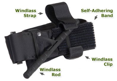 Комплект первой помощи с быстрым освобождением.