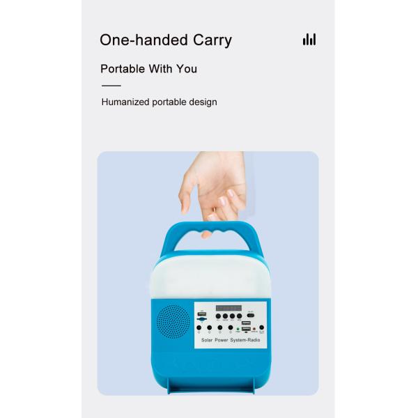 солнечная поставка чрезвычайных полномочий осветительной установки 20W дома СИД 4Lamps водоустойчивая