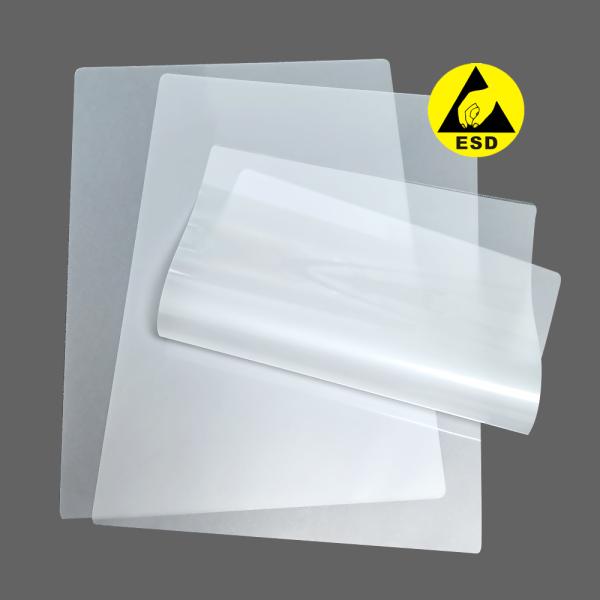 ESD PET Plastic Sealing Film A4 Size Antistatic Heat Resistant