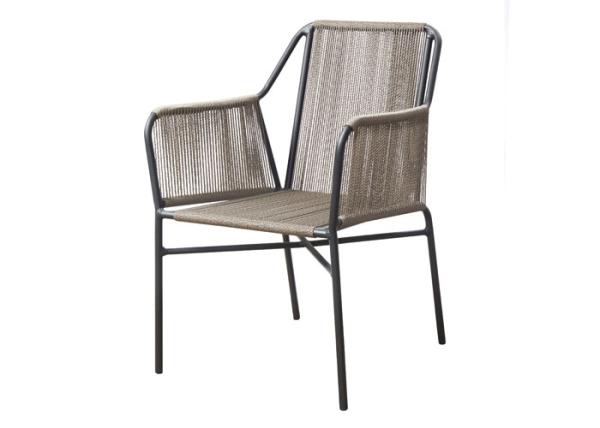 Balcony Aluminum Rope UV Resistant Outdoor Table Chairs