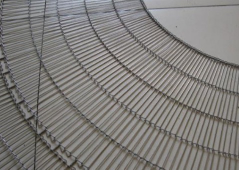 Inner Drying 316l Mesh Flat Flex Conveyor Belt Customized