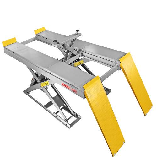 3500kg Super Thin Alignment Scissor Lift With Jack Elector Hydraulic Car Lift