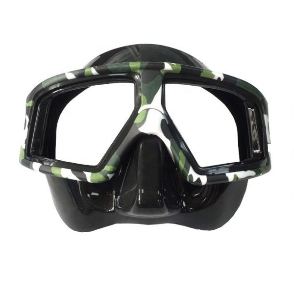 Resin Lens Silicone Scuba Diving Defogging Snorkel Mask Lightweight For Adults