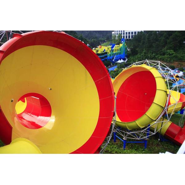 Funny Outdoor Park Water Slide Fiberglass Tantrum Valley For 480 Riders Per Hour