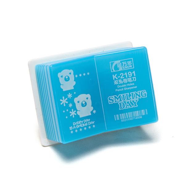 Fixed Screw Anti Swallow Cartoon Pencil Sharpener Book Shape