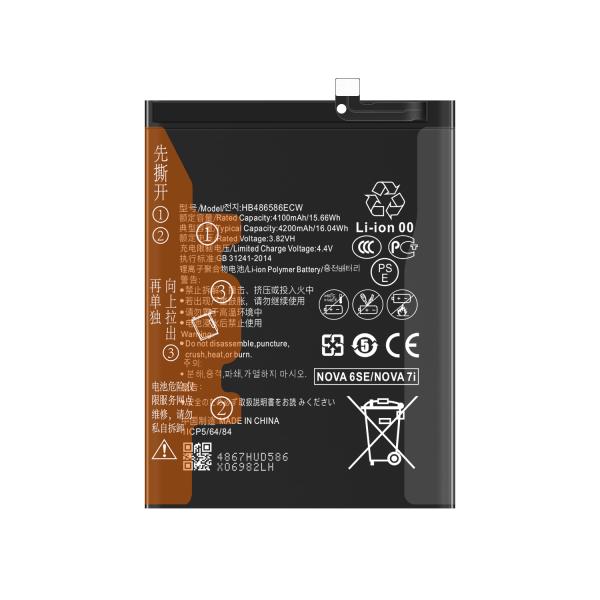 Li-ion Polymer Battery HB486586ECW for Huawei Honor Nova 6SE Nova 7i P40 Lite 4200mAh
