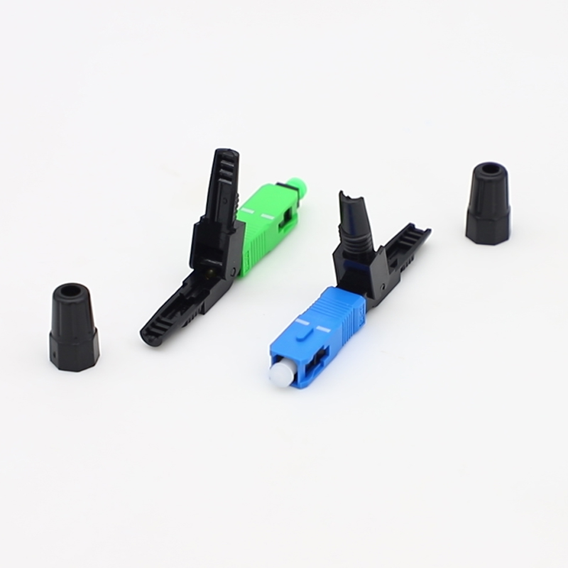 Зеленый цвет голубые 3.0*2.0mm соединителя оптического волокна APC UPC быстрый