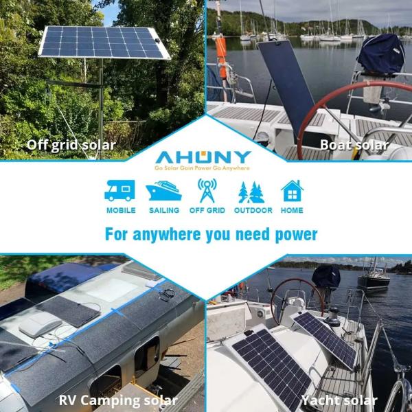 Painel Solar Caminhável 60w 100w 120w 170w 190w 200w 235w Para Barco Yacht Rv