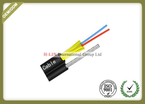 2 Core FTTH Fiber Optic Cable Aerial Drop Cable With FRP Strength Member For Outdoor