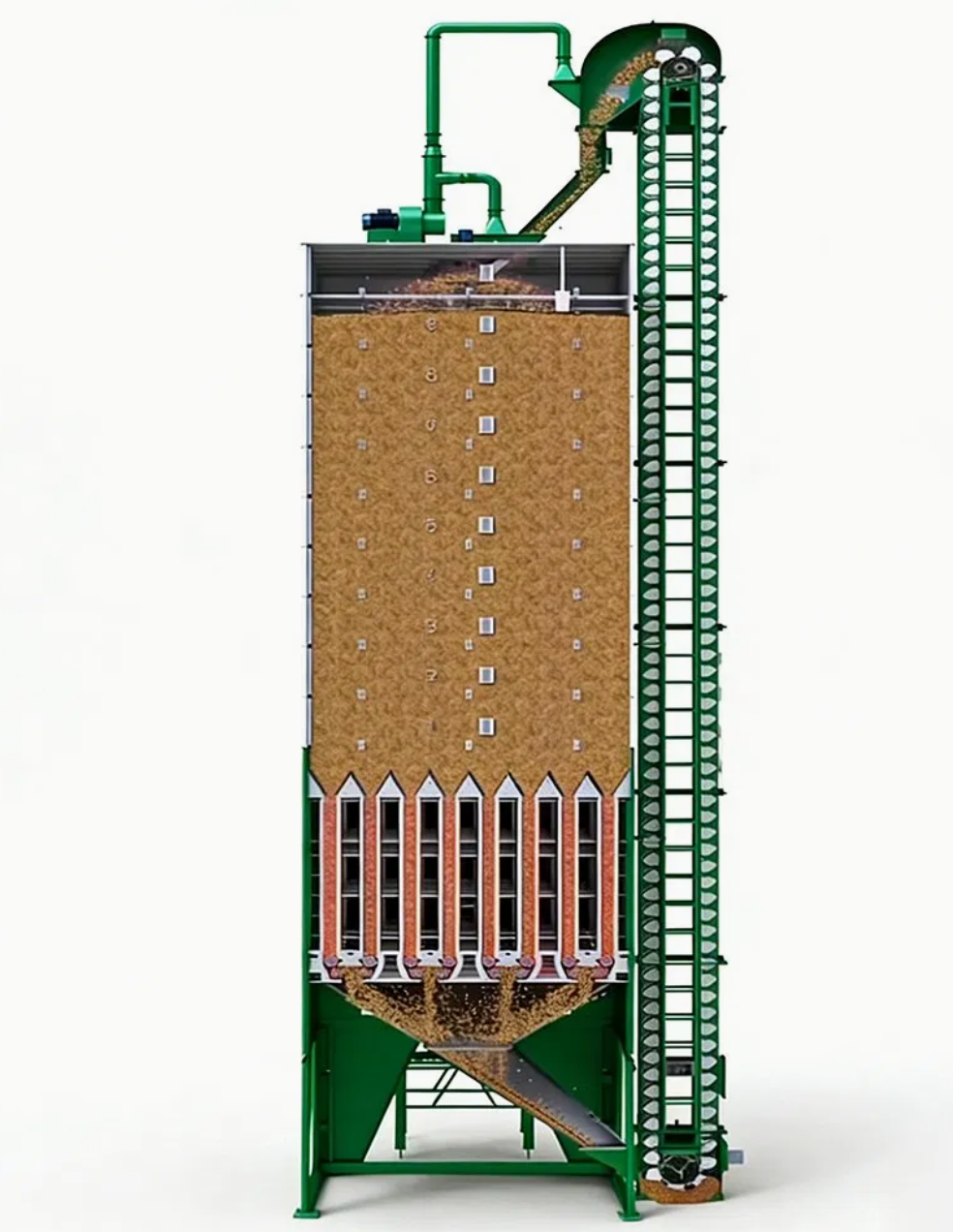 China Grain Dryer Supplier 120 Tons Paddy Dryer Supplier Batch Type Circulating Dryer Machine