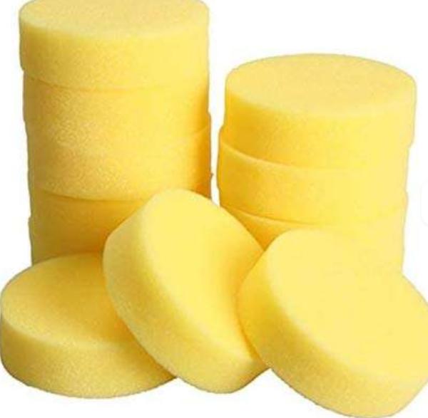 Versatile Yellow Cleaning Sponge For Kitchen And Other Clean Areas Wipes Clean In One Swipe