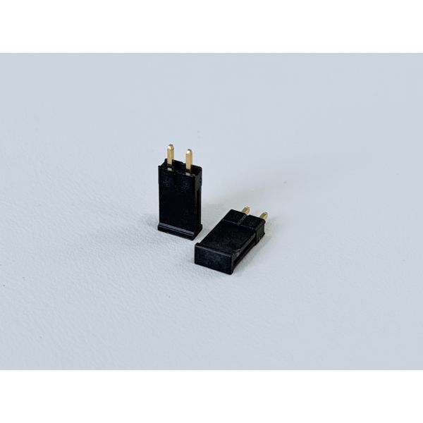 2.54mm Pitch 1×2 Single-Row Pin Header Connector, Through-Hole PCB Electronic Connector, Gold-Plated Terminals for Signal & Power Transmission