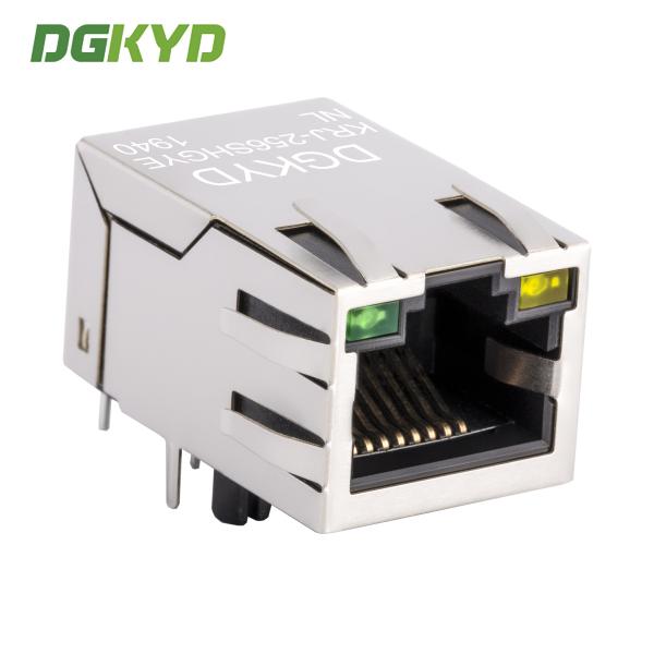 10/100 BASE シングルポート RJ45 マグネティクスコネクタ イーサネット モジュール式ジャック カスタマイズされた KRJ-256SHGYENL
