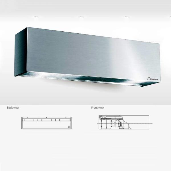 2024Safety Stainless Steel 48 Inch Commercial Air Curtain For Restaurant Shop Sanitary Door