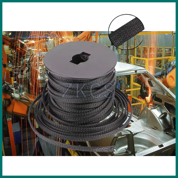 Двухслойный плетённый рукав защитные части для автомобиля Управление автомобилем новой энергии