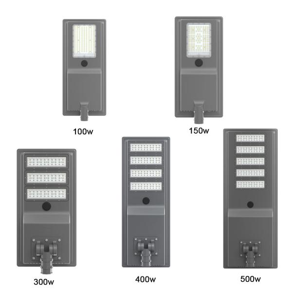 Aluminum Alloy Solar LED Street Light 3.2V/70AH LiFePO4 Battery Powered for Outdoor in Smart Cities