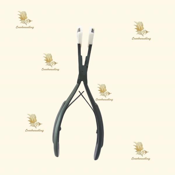 Hair Extension Plier Professional Black Color Tape in Hair Pliers Stainless Steel