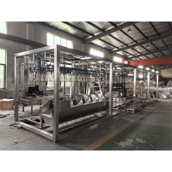 CE Stainless Steel Free Installation Automatic 1000 Chickens Per Hour Factory Compact Chicken Slaughtering Machine Line