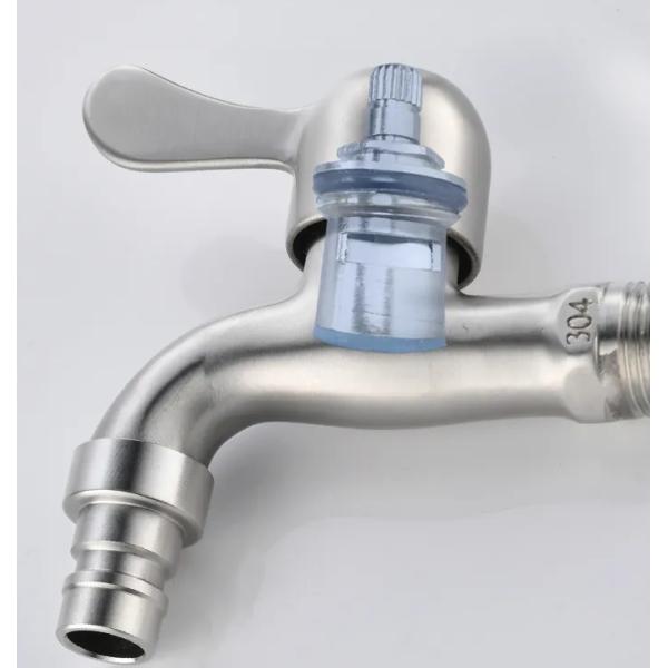 Garrafa clássica de banheiro com um único cabo polido de aço inoxidável cromo 304