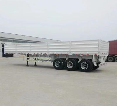 12 Tire Multifunctional Side Wall Fence Cargo Semi Truck Trailer with Fuwa / BPW Axle