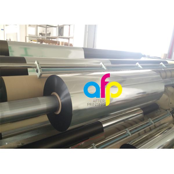 22mic Metalized Polyester Film 180mm-1300mm Width For Paper / Paperboard