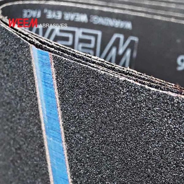 Premium Silicon Carbide Y-wt Polyester Wide Sanding Belts Close Coated For Wood / MDF / Glass