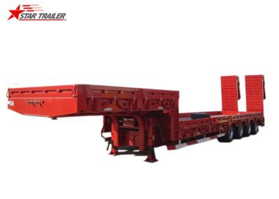 4 Axles Extendable Semi Trailer Front And Rear Hydraulic Type With Hidden Tires