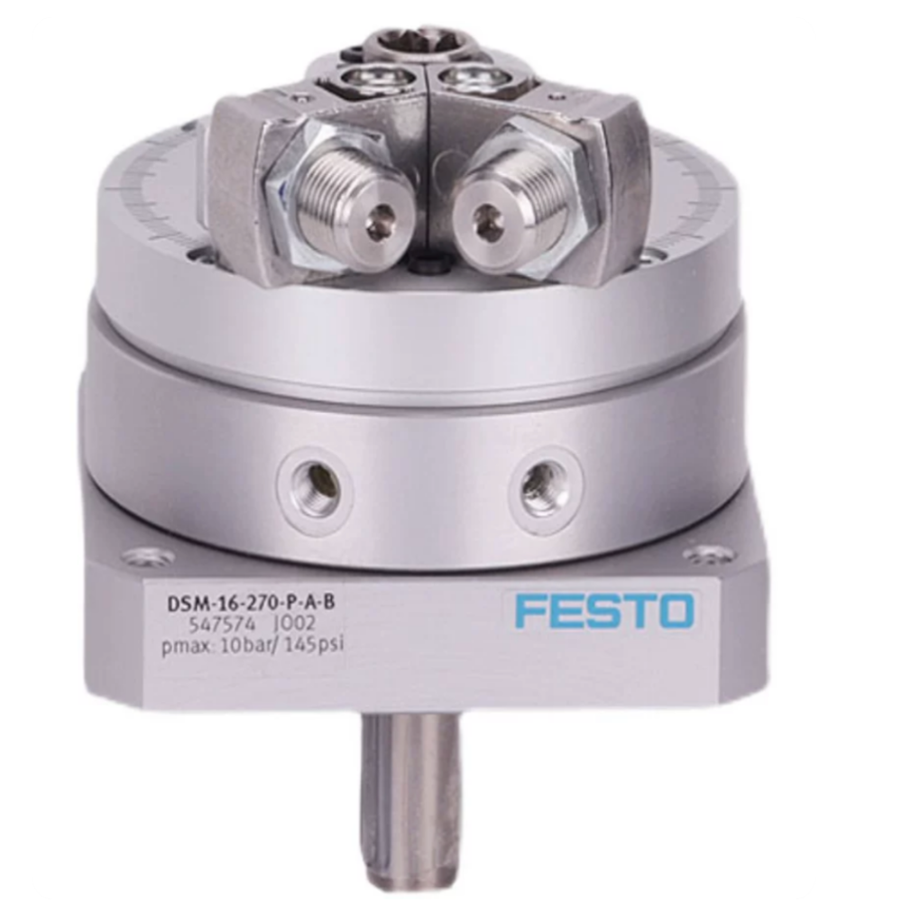 Double Acting Vane Rotary Drive with 270 Degree Swivel Angle and Shock Absorbing End Stop for Rotary Vane Actuator Sorting