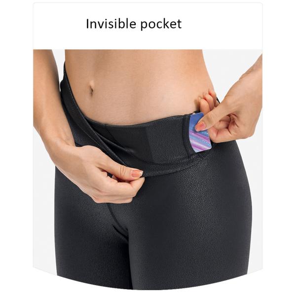 Womens High Waisted Yoga Pants Capri Gilded Nude Skin Friendly