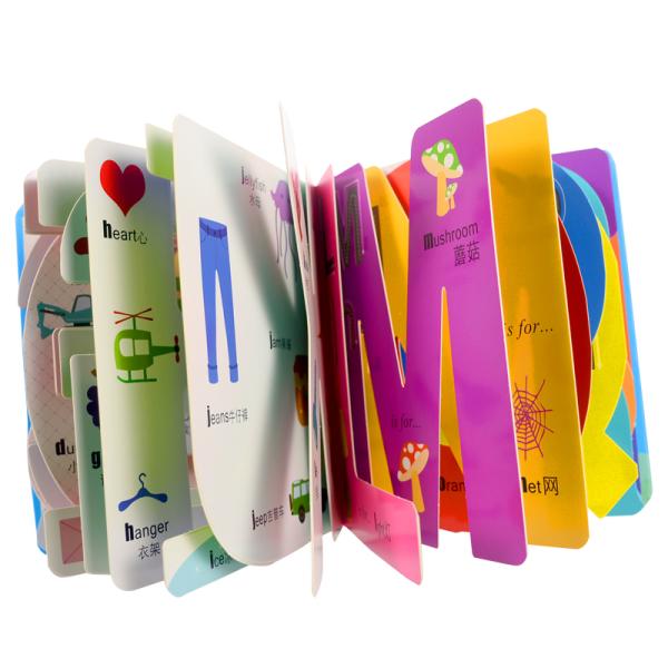 7x7 Inch  Photo Board Book Printing cut out alphabet shape