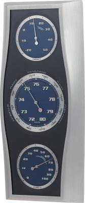 Wall Barometer Indoor Outdoor Thermometer Hanging Home / Office Metal Material