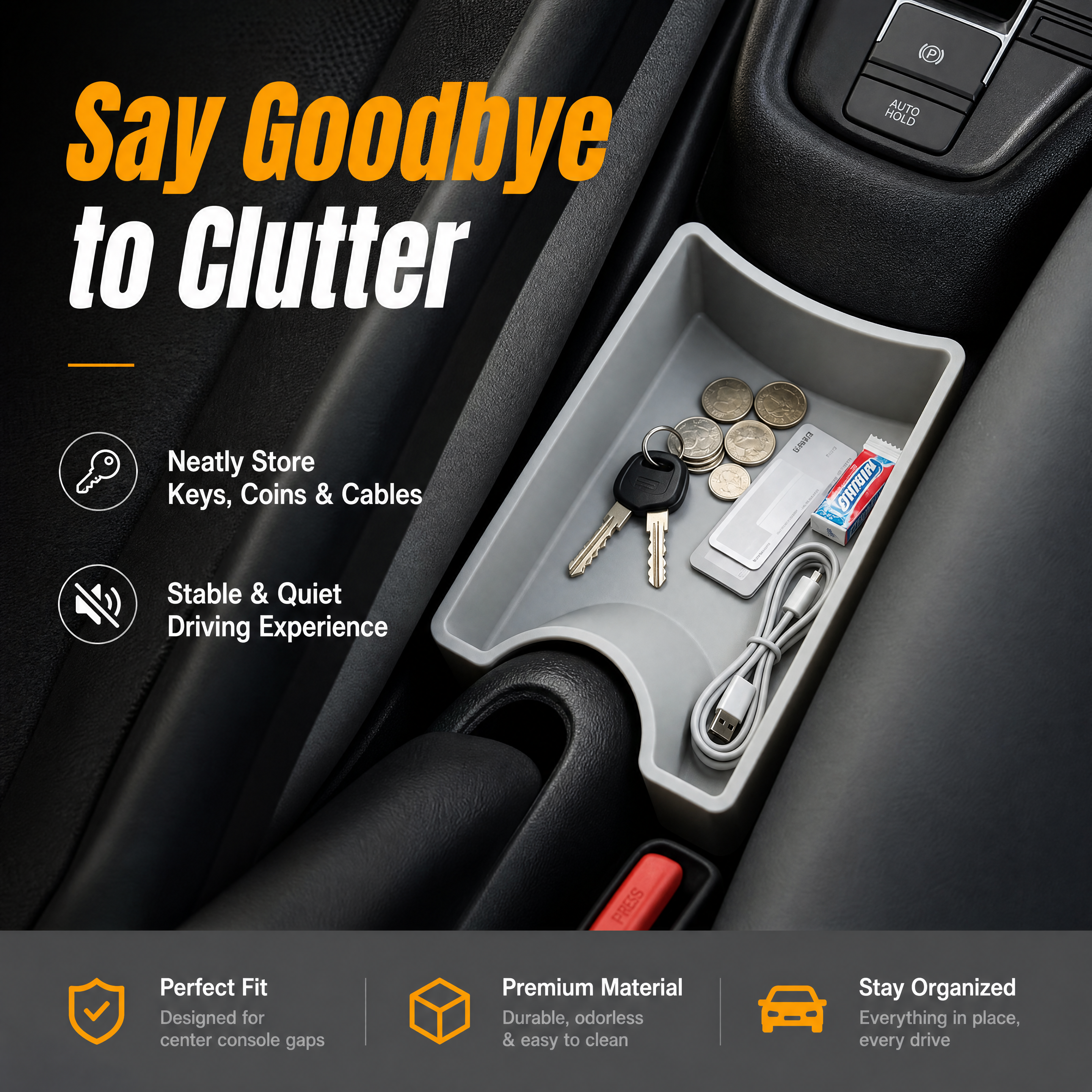 Custom Contour Vehicle Interior Sundries Storage No Drill 3d Printer Automotive Parts