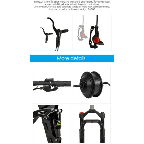 T750 Fat Tire Electric Bike Spoke Wheel For Snow 13AH L G Lithium Battery