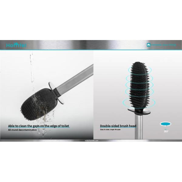 TPR 2.0 Stainless Steel Toilet Cleaning Brush And Holder Set Modern Design