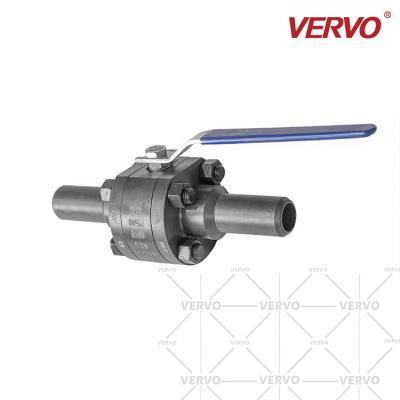 O metal DN20 assentou a válvula que de bola da flutuação a válvula de bola de três partes com os dois bocais de 100mm fura completamente as válvulas de bola que flutuam o tipo