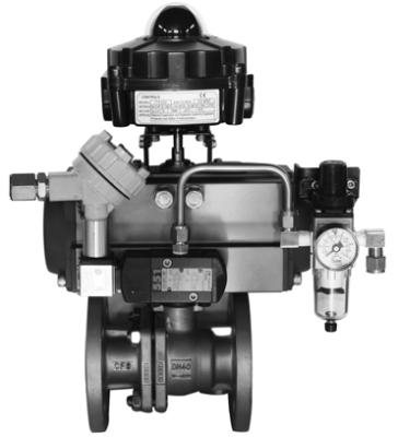 PN1.6 6.4MPa ANSI 150 JIS 10K Compact Pneumatic O Type Shut Off Ball Valve