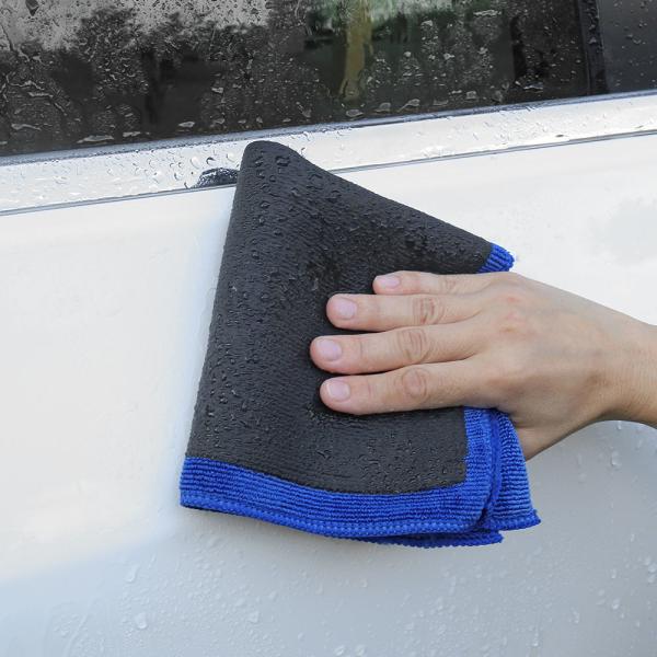30*30cm Blue Customized Clay Rag For Cars Clay Bar Microfiber Towel