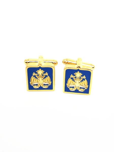 12-20mm Silver Antique Enamel Cufflinks Badge Style Personalised Gifts Cufflinks