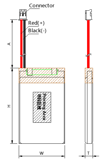 Оптовая продажа 3,7В 900mAh перезаряжаемая полимерная литий-ионная батарея 603048 для косметических аппаратов