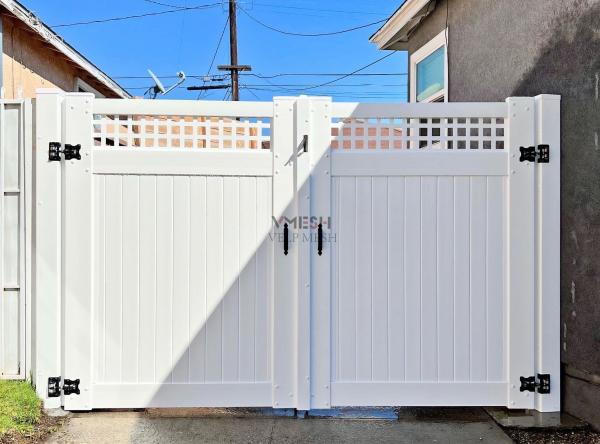Panneau de clôture de protection de la vie privée en vinyle blanc 6x8ft Matériau vierge