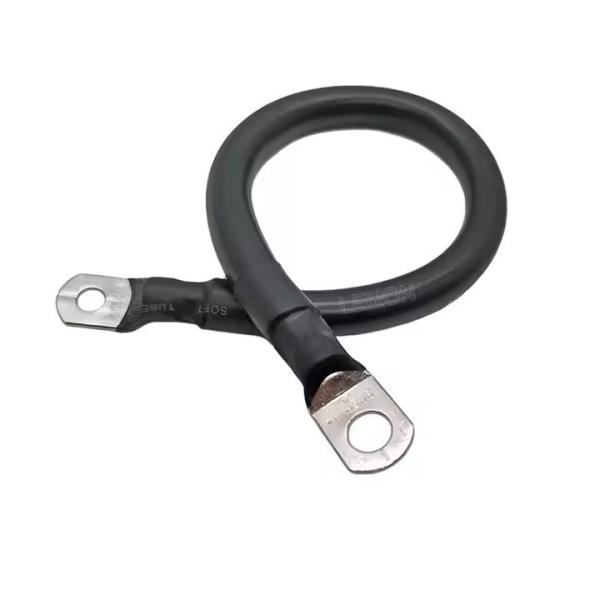 Чёрный 2-габаритный AWG Кабель батареи на заказ Медная проволока для солнечной, морской, инвертора